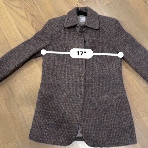 Ann Freedberg Alpaca Jacket Madeleine Tweed Lined Womens Size 10 Gray C1 - Picture 6 of 6